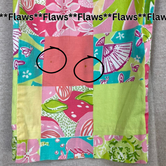 Vintage Lilly Pulitzer Tropical Patchwork Capri Pants Size 10 Flamingo Travel - Picture 5 of 13